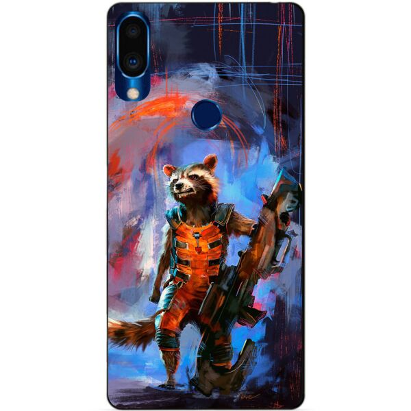 

Силиконовый чехол Candy для Meizu Note 9 с рисунком Реактивный енот