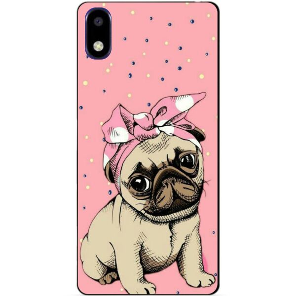 

Силиконовый чехол бампер Candy для ZTE A3 2020 с рисунком Мопс