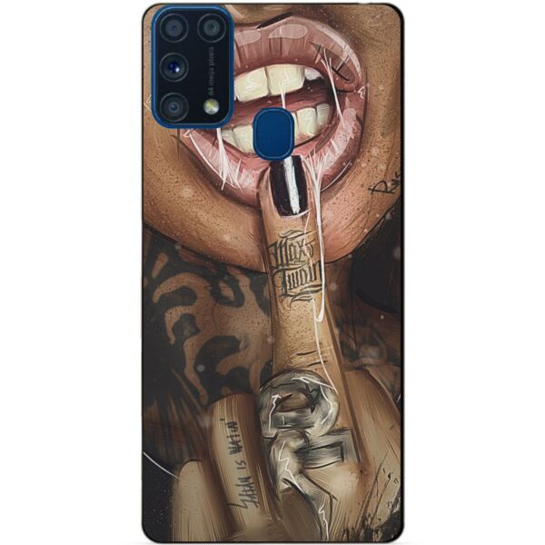 

Силиконовый бампер чехол Candy для Samsung M31 Galaxy M315f с рисунком Swag