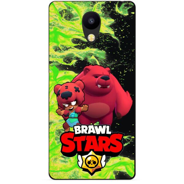 

Силиконовый бампер чехол Candy для Meizu M6s с героем Brawl Stars Нита Мишка