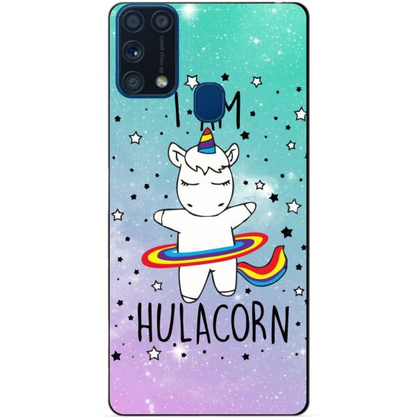 

Силиконовый бампер чехол Candy для Samsung M31 Galaxy M315f с рисунком Единорог