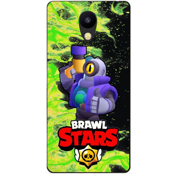 

Силиконовый бампер чехол Candy для Meizu M6s с героем Brawl Stars Рико