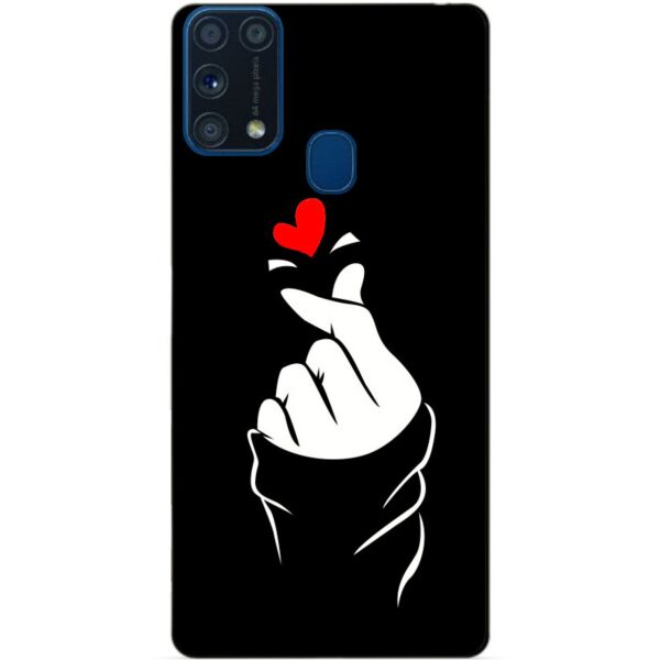 

Силиконовый бампер чехол Candy для Samsung M31 Galaxy M315f с рисунком Знак любви