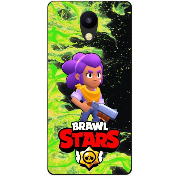 

Силиконовый бампер чехол Candy для Meizu M6s с героем Brawl Stars Шелли
