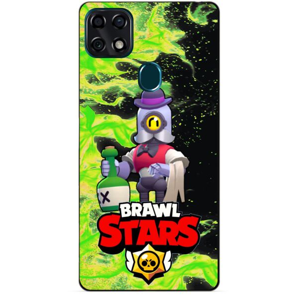 

Силиконовый чехол бампер Candy для ZTE Blade 20 Smart с Героем Brawl Stars Барли