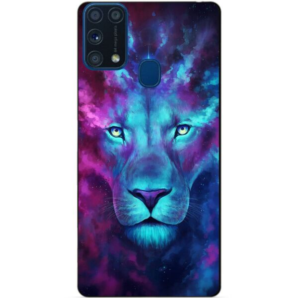 

Силиконовый бампер чехол Candy для Samsung M31 Galaxy M315f с рисунком Космический лев