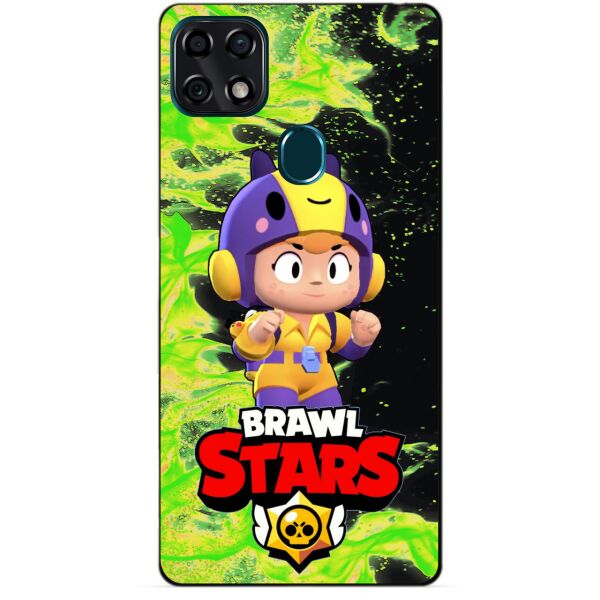 

Силиконовый чехол бампер Candy для ZTE Blade 20 Smart с Героем Brawl Stars Беа