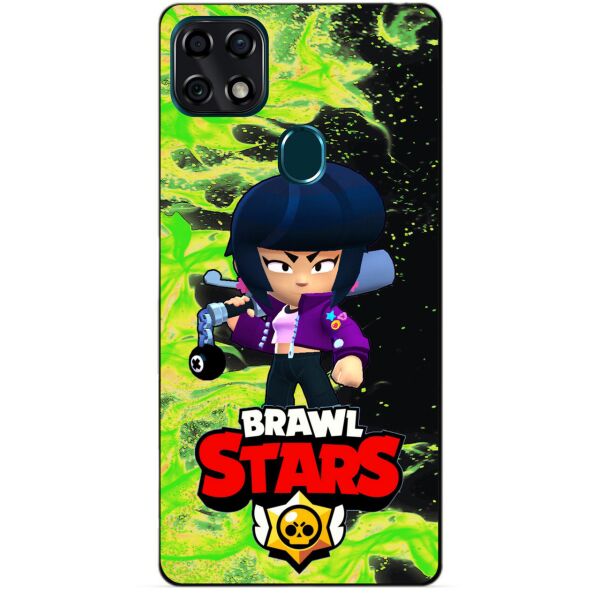 

Силиконовый чехол бампер Candy для ZTE Blade 20 Smart с Героем Brawl Stars Биби