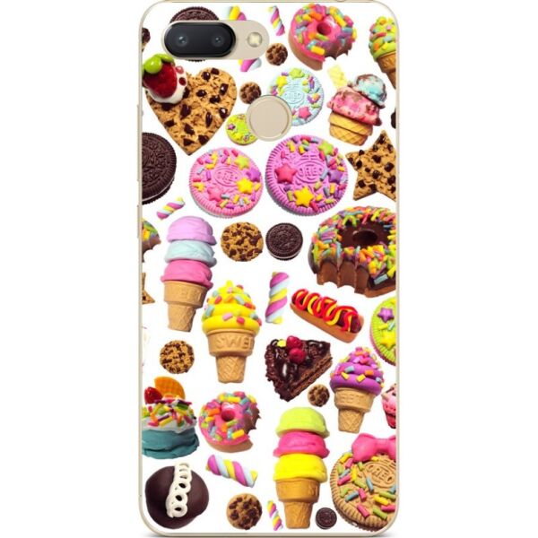 

Бампер силиконовый чехол Candy для Xiaomi Redmi 6 с рисунком Десерты