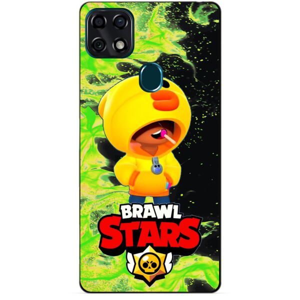 

Силиконовый чехол бампер Candy для ZTE Blade 20 Smart с Героем Brawl Stars Леон утка