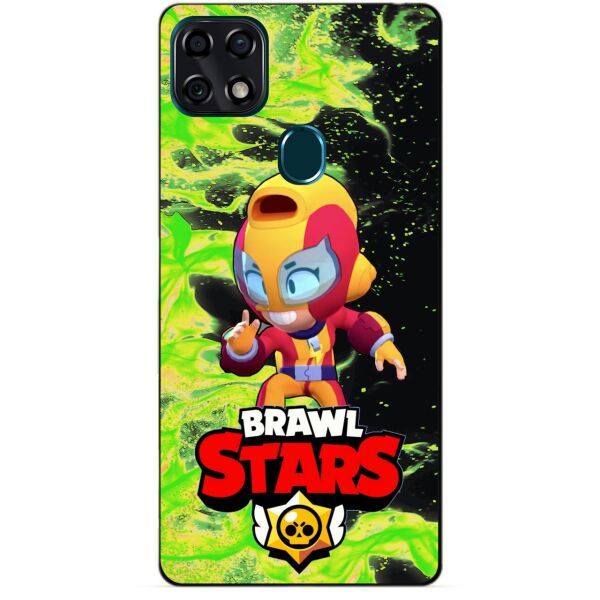 

Силиконовый чехол бампер Candy для ZTE Blade 20 Smart с Героем Brawl Stars Макс