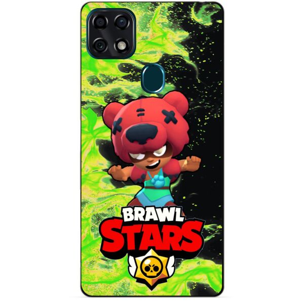 

Силиконовый чехол бампер Candy для ZTE Blade 20 Smart с Героем Brawl Stars Нита