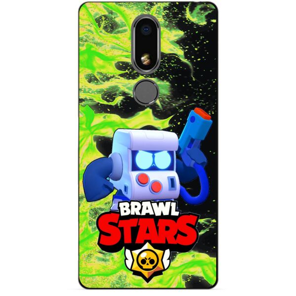 

Силиконовый бампер чехол Candy для Meizu M8 Lite с Героем Brawl Stars 8-Бит