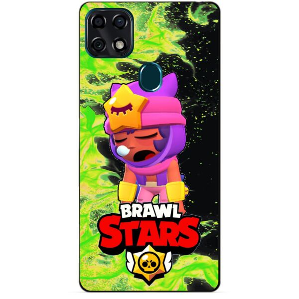 

Силиконовый чехол бампер Candy для ZTE Blade 20 Smart с Героем Brawl Stars Сэнди