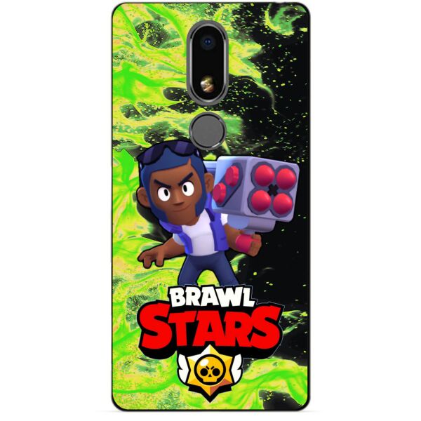 

Силиконовый бампер чехол Candy для Meizu M8 Lite с Героем Brawl Stars Брок