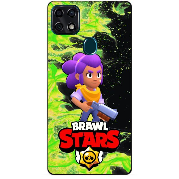 

Силиконовый чехол бампер Candy для ZTE Blade 20 Smart с Героем Brawl Stars Шелли