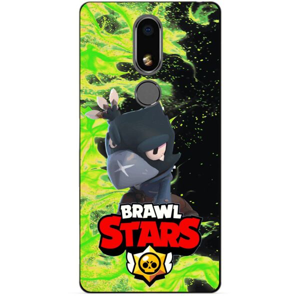

Силиконовый бампер чехол Candy для Meizu M8 Lite с Героем Brawl Stars Ворон