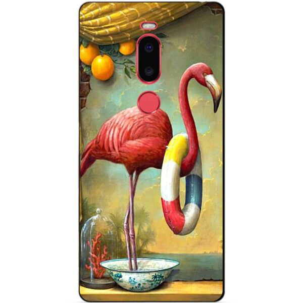 

Бампер силиконовый чехол Candy для Meizu M8 с рисунком Розовый фламинго