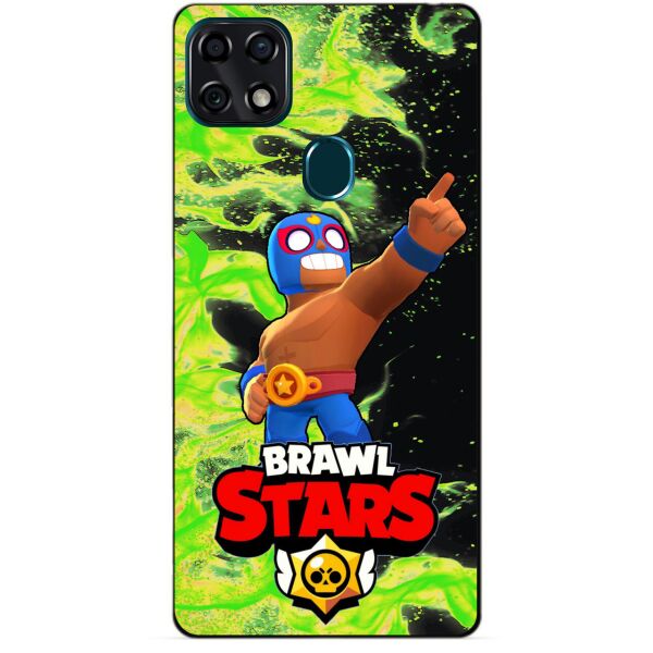 

Силиконовый чехол бампер Candy для ZTE Blade 20 Smart с Героем Brawl Stars Эль Примо