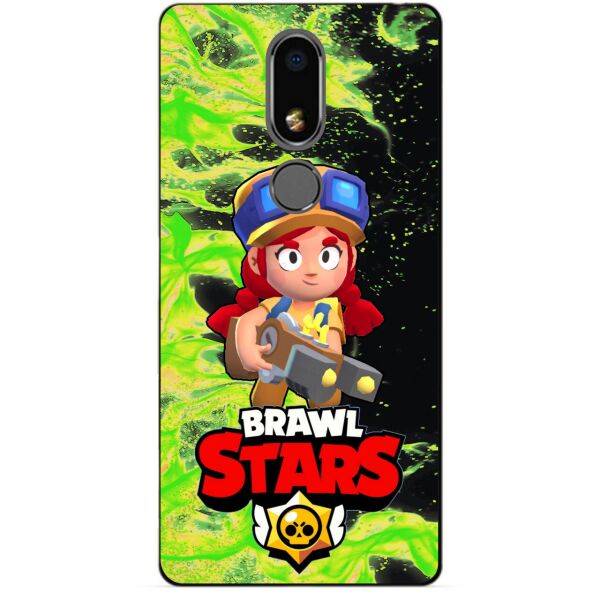 

Силиконовый бампер чехол Candy для Meizu M8 Lite с Героем Brawl Stars Джесси