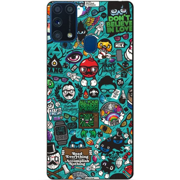 

Силиконовый бампер чехол Candy для Samsung M31 Galaxy M315f с рисунком Стикеры