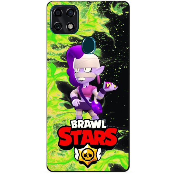 

Силиконовый чехол бампер Candy для ZTE Blade 20 Smart с Героем Brawl Stars Эмз