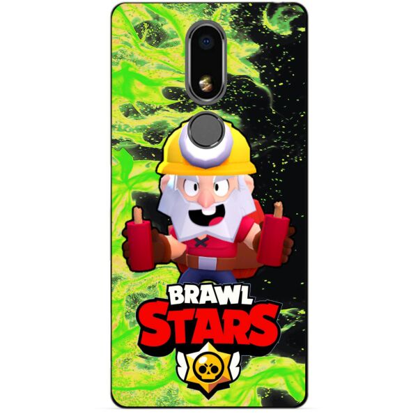 

Силиконовый бампер чехол Candy для Meizu M8 Lite с Героем Brawl Stars Динамайк