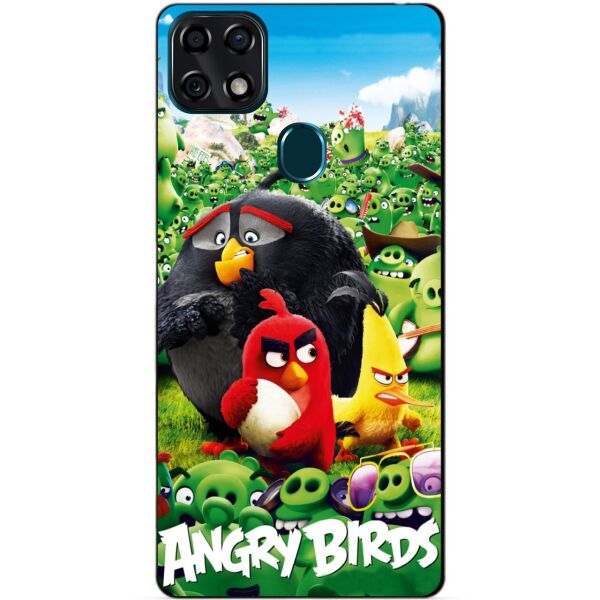 

Силиконовый чехол бампер Candy для ZTE Blade 20 Smart с рисунком Angry Birds Свиньи
