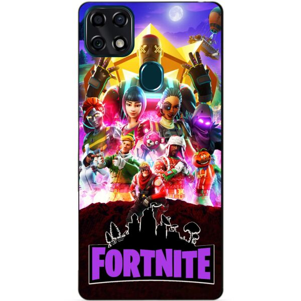 

Силиконовый чехол бампер Candy для ZTE Blade 20 Smart с рисунком Fortnite