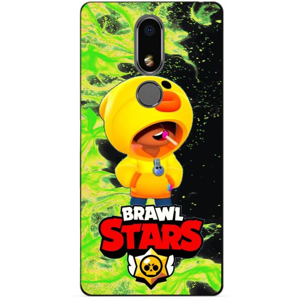 

Силиконовый бампер чехол Candy для Meizu M8 Lite с Героем Brawl Stars Леон утка