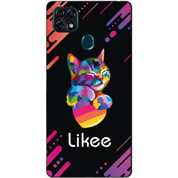 

Силиконовый чехол бампер Candy для ZTE Blade 20 Smart с рисунком Likee