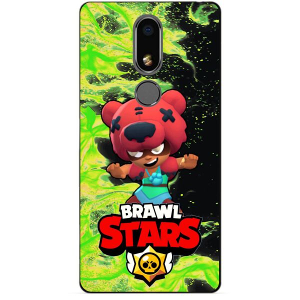 

Силиконовый бампер чехол Candy для Meizu M8 Lite с Героем Brawl Stars Нита
