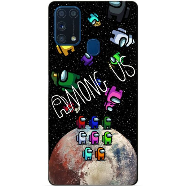

Силиконовый бампер чехол Candy для Samsung M31 с рисунком Амонг Ас
