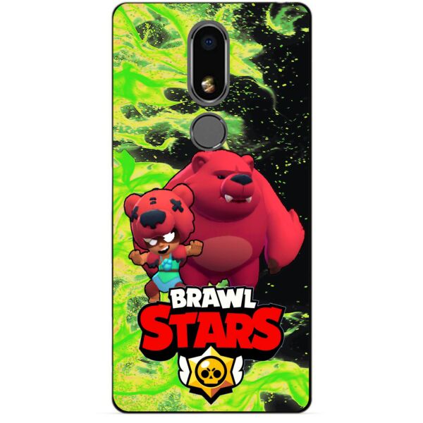 

Силиконовый бампер чехол Candy для Meizu M8 Lite с Героем Brawl Stars Нита Мишка