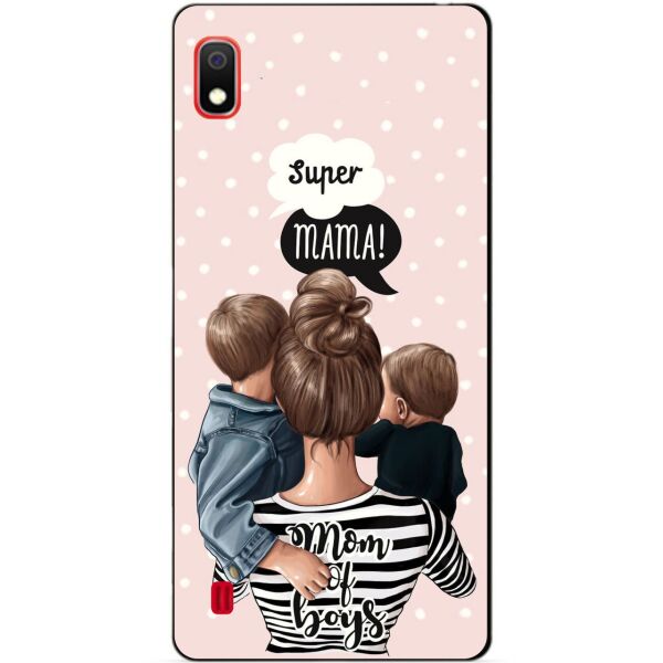 

Силиконовый чехол Candy для Samsung A10 2019 Galaxy A105f с рисунком Mom of boys