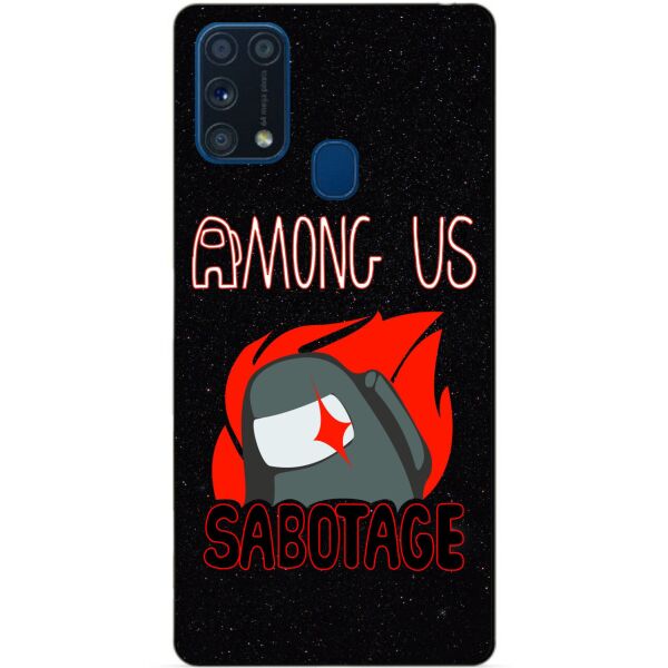 

Силиконовый бампер чехол Candy для Samsung M31 с рисунком Саботаж Among Us
