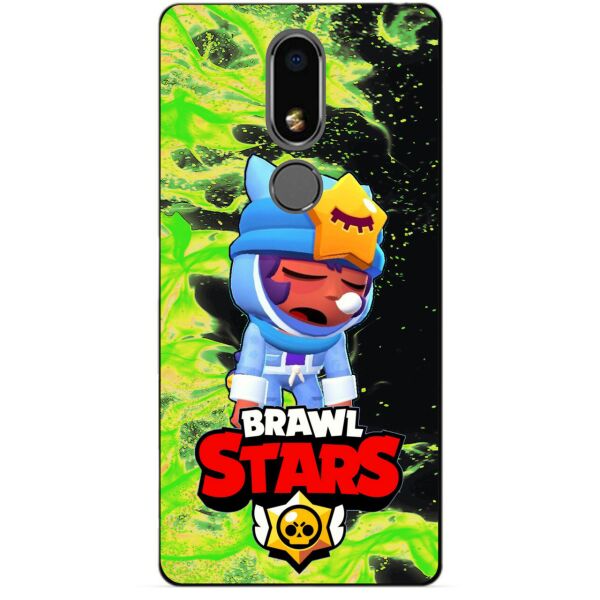

Силиконовый бампер чехол Candy для Meizu M8 Lite с Героем Brawl Stars Сонный Сэнди