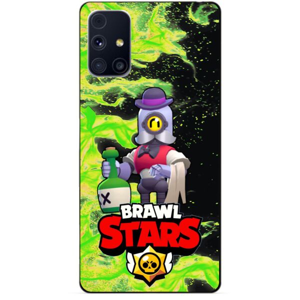 

Силиконовый бампер чехол Candy для Samsung M31s с Героем Brawl Stars Барли