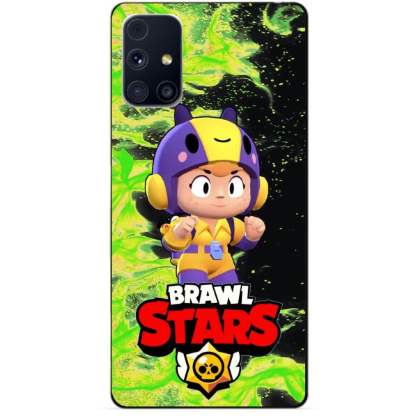 

Силиконовый бампер чехол Candy для Samsung M31s с Героем Brawl Stars Беа