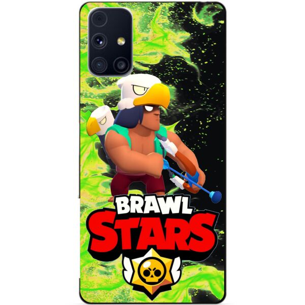 

Силиконовый бампер чехол Candy для Samsung M31s с Героем Brawl Stars Бо