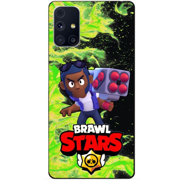 

Силиконовый бампер чехол Candy для Samsung M31s с Героем Brawl Stars Брок