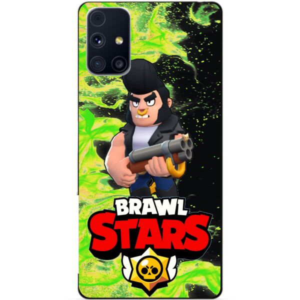 

Силиконовый бампер чехол Candy для Samsung M31s с Героем Brawl Stars Булл