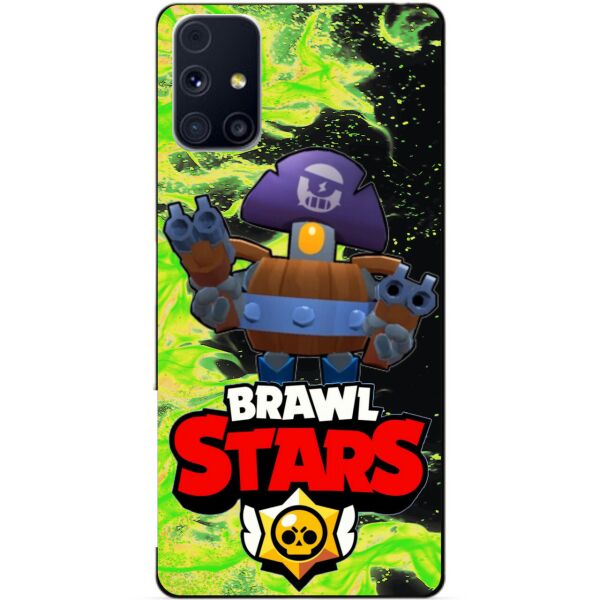 

Силиконовый бампер чехол Candy для Samsung M31s с Героем Brawl Stars Деррил