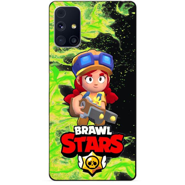 

Силиконовый бампер чехол Candy для Samsung M31s с Героем Brawl Stars Джесси
