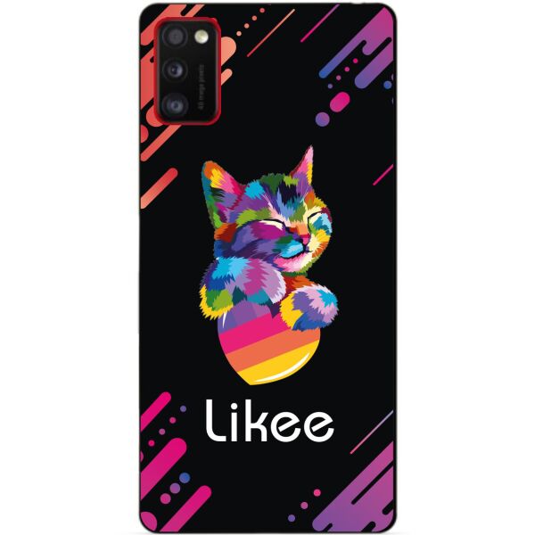 

Силиконовый бампер чехол для Samsung A41 Galaxy A415f с рисунком Likee