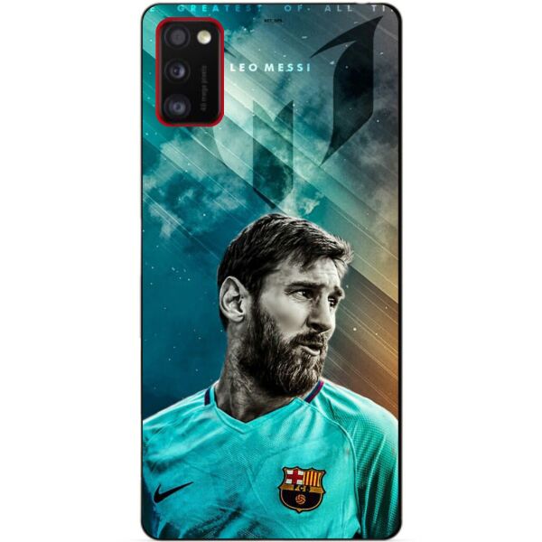 

Силиконовый бампер чехол для Samsung A41 Galaxy A415f с рисунком Messi