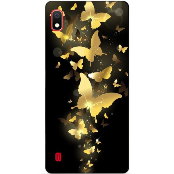 

Силиконовый чехол Candy для Samsung A10 2019 Galaxy A105f с рисунком Золотые бабочки