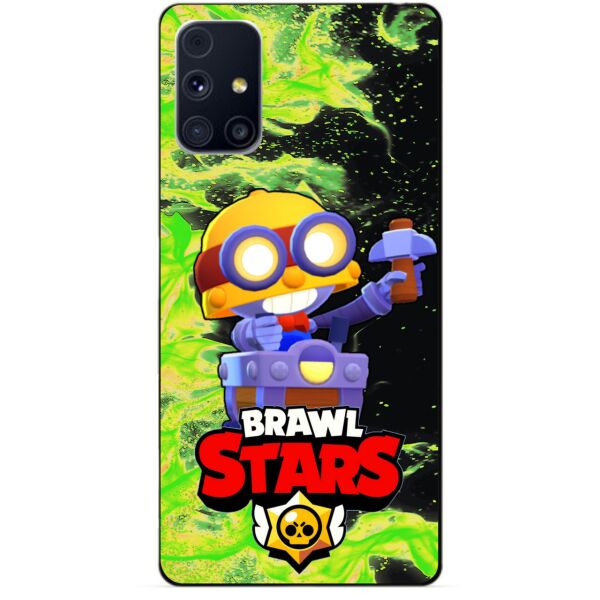 

Силиконовый бампер чехол Candy для Samsung M31s с Героем Brawl Stars Карл