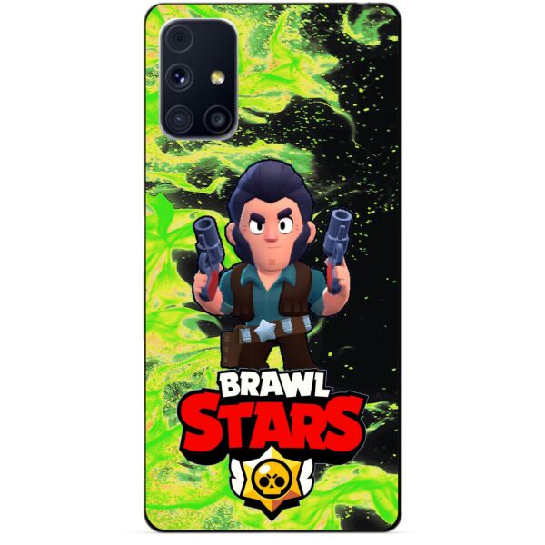 

Силиконовый бампер чехол Candy для Samsung M31s с Героем Brawl Stars Кольт