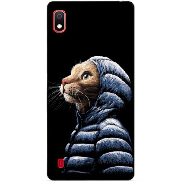 

Силиконовый чехол Candy для Samsung A10 2019 Galaxy A105f с рисунком Кот в куртке